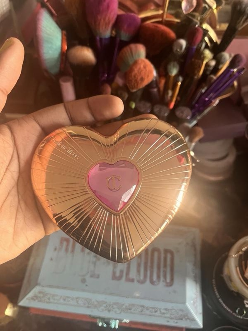 Charlotte Tilbury Flawless & Airbrush Powder Duo Heart- Flawless Pink